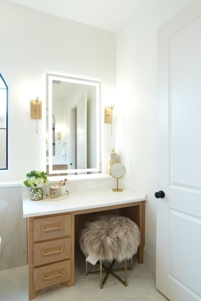 4101 149th Street Lubbock, TX 79423 - Photo 31 of 53 a bathroom with a sink and a mirror