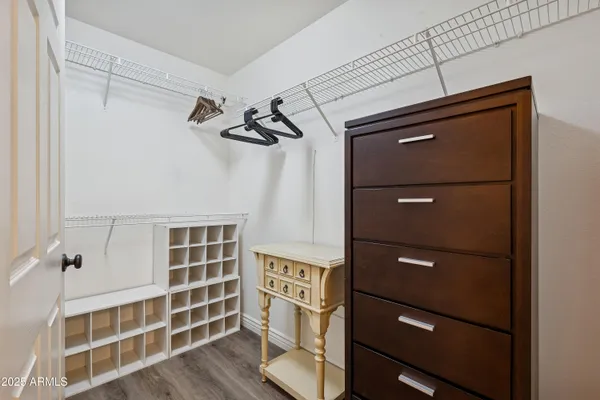 a view of walk in closet