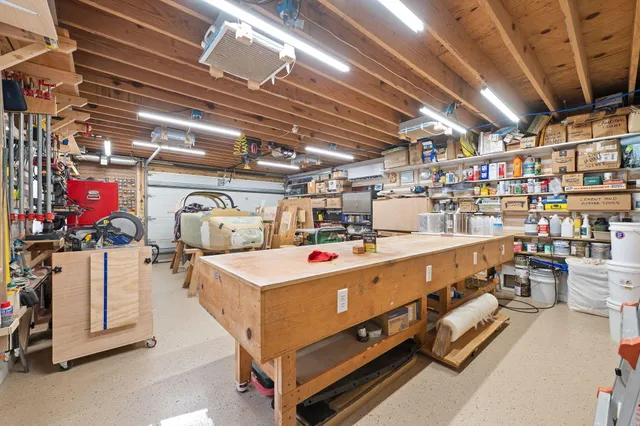 a utility room with stainless steel appliances