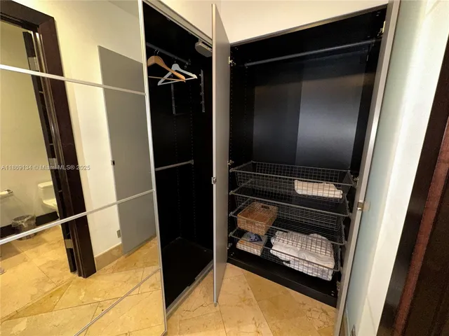 a view of walk in closet