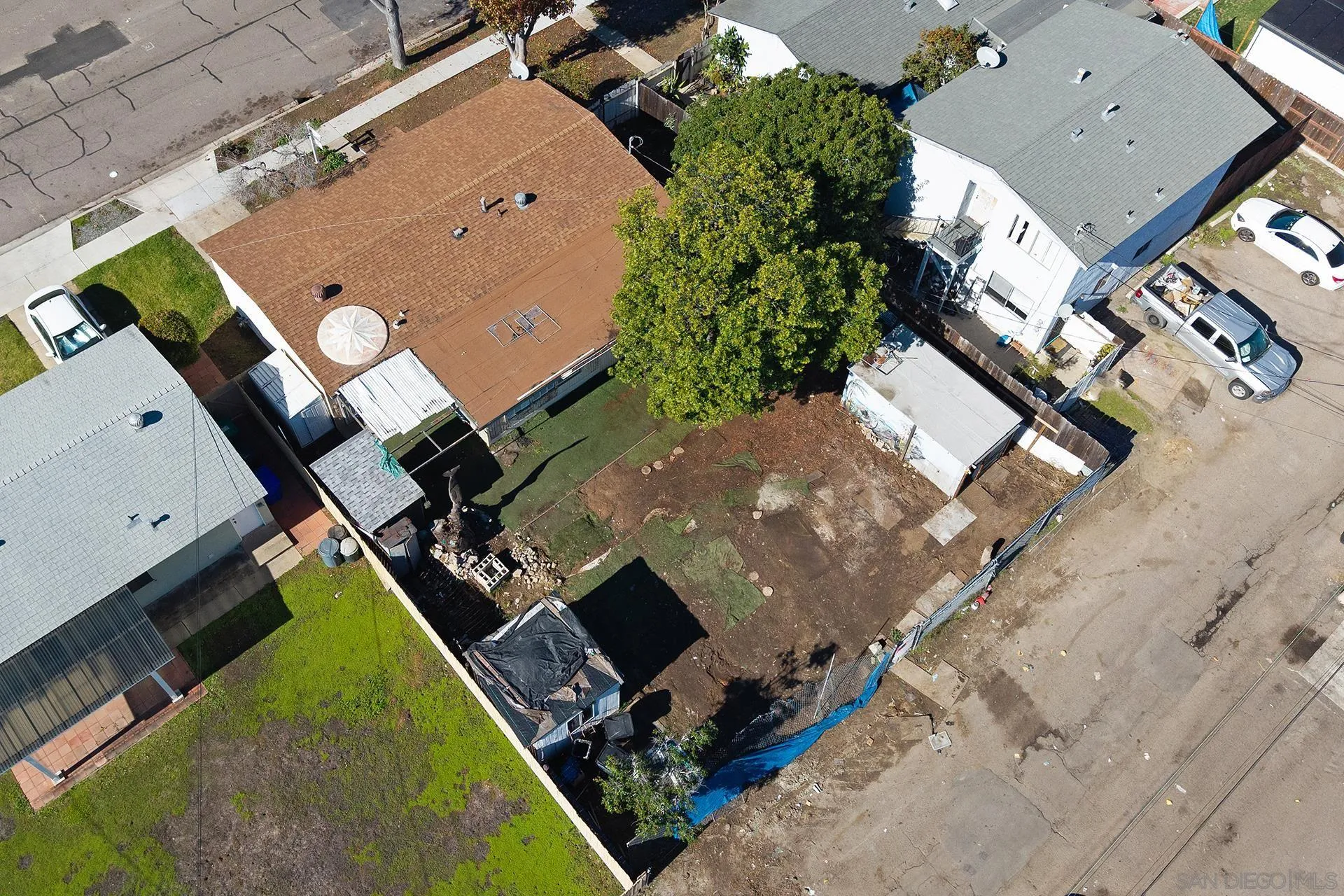 4539 Gila Avenue San Diego, CA 92117 - Photo 27 of 27 an aerial view of a house with a swimming pool
