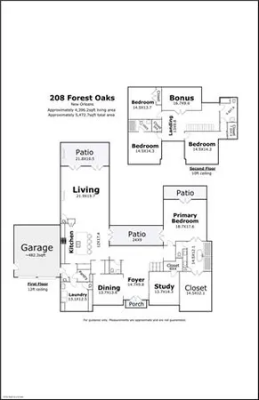 $1,095,000 | 208 Forest Oaks Drive, New Orleans, LA 70131