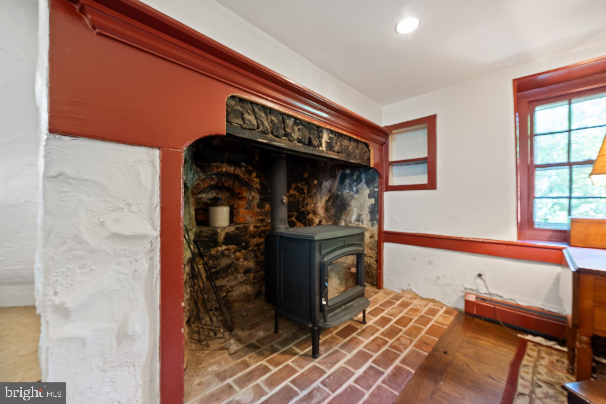 295 Marshall Bridge Road Kennett Square, PA 19348 - Photo 21 of 45 Wood Stove in Walk-in Fireplace