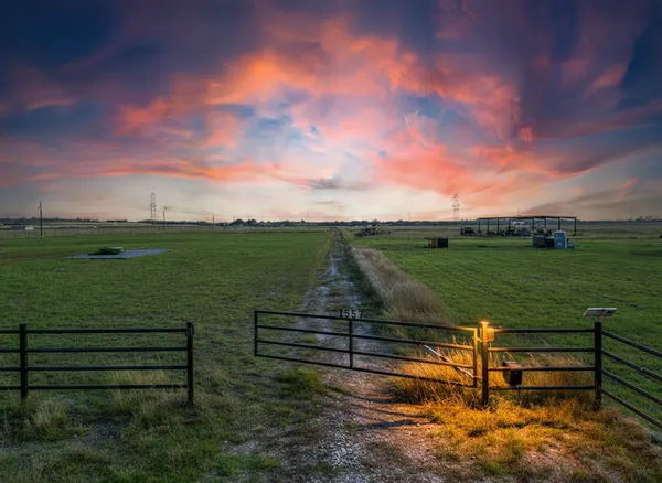 a view of a lake with a outdoor space