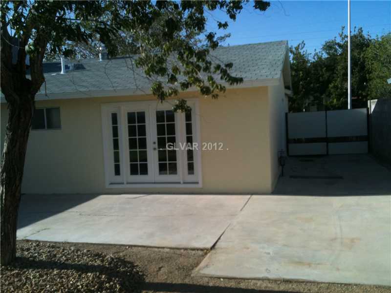 1316 Pinto Road Boulder City, NV 89005 - Photo 10 of 10 Patio/Deck. Back and side yard with more French doors and Rv Gates with large slab!