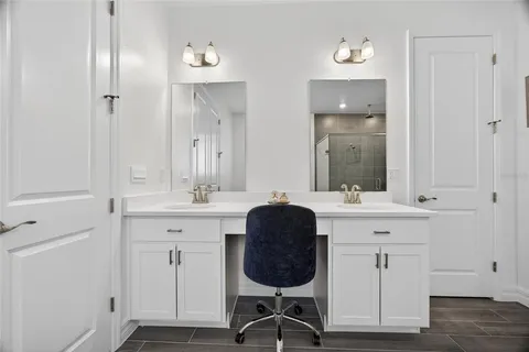 a bathroom with a shower and toilet