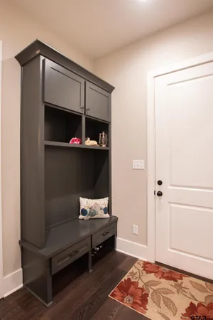 a room with storage and utility