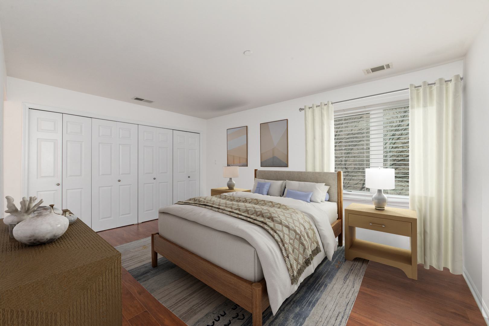 2021 Ammer Ridge Court, Unit 202 Glenview, IL 60025 - Photo 11 of 24 a bedroom with a bed and a window