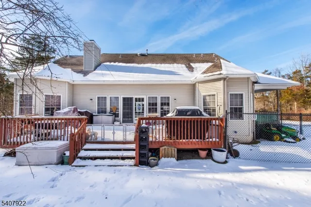 a view of a patio with a yard