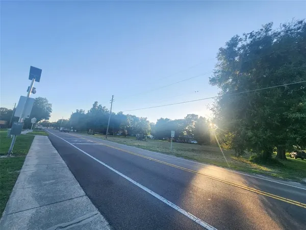 a view of a street with a road
