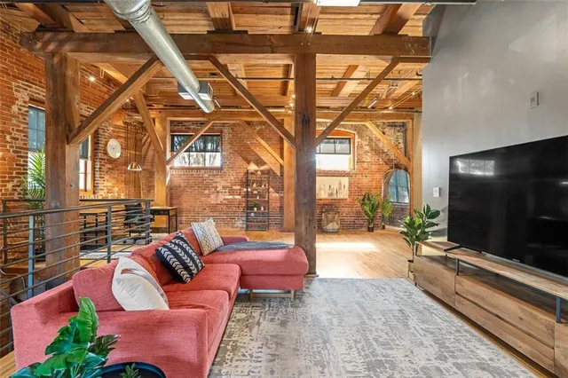 a patio with table and chairs