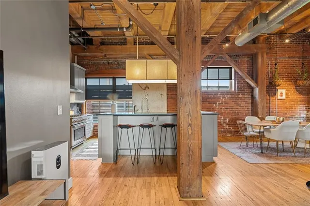 a view of an outdoor space with seating