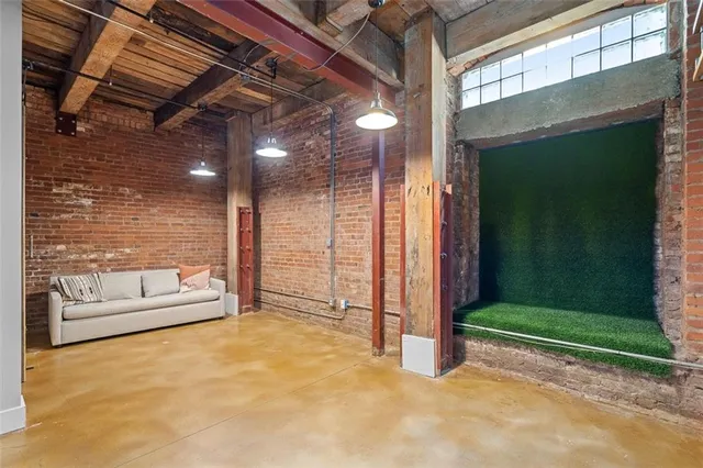 a view of building with yard