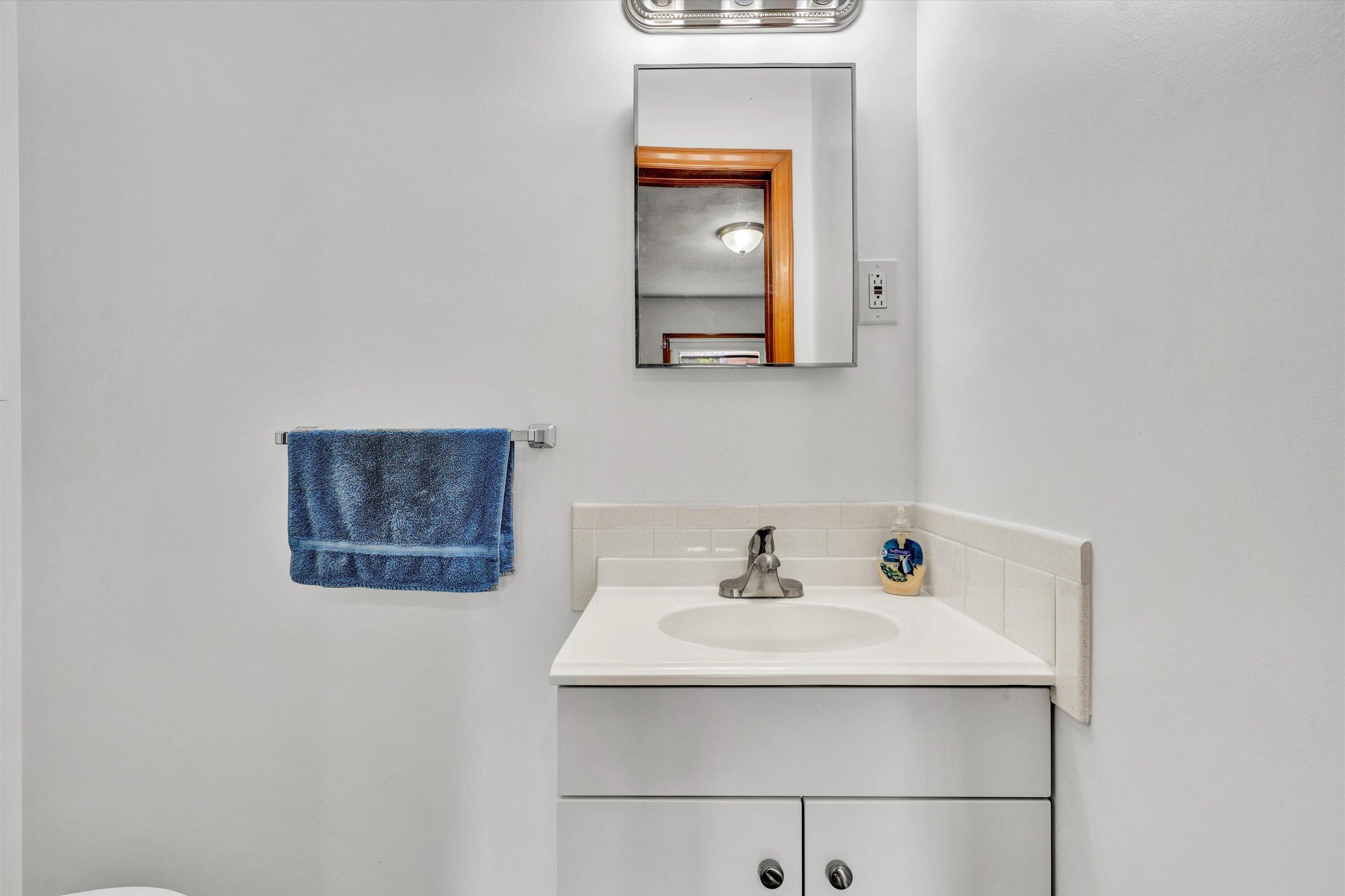 2296 Sandy Level Road Goodview, VA 24095 - Photo 21 of 48 a bathroom with a sink and a mirror