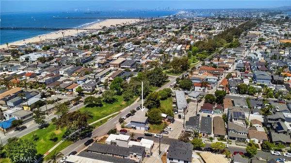 an aerial view of a city