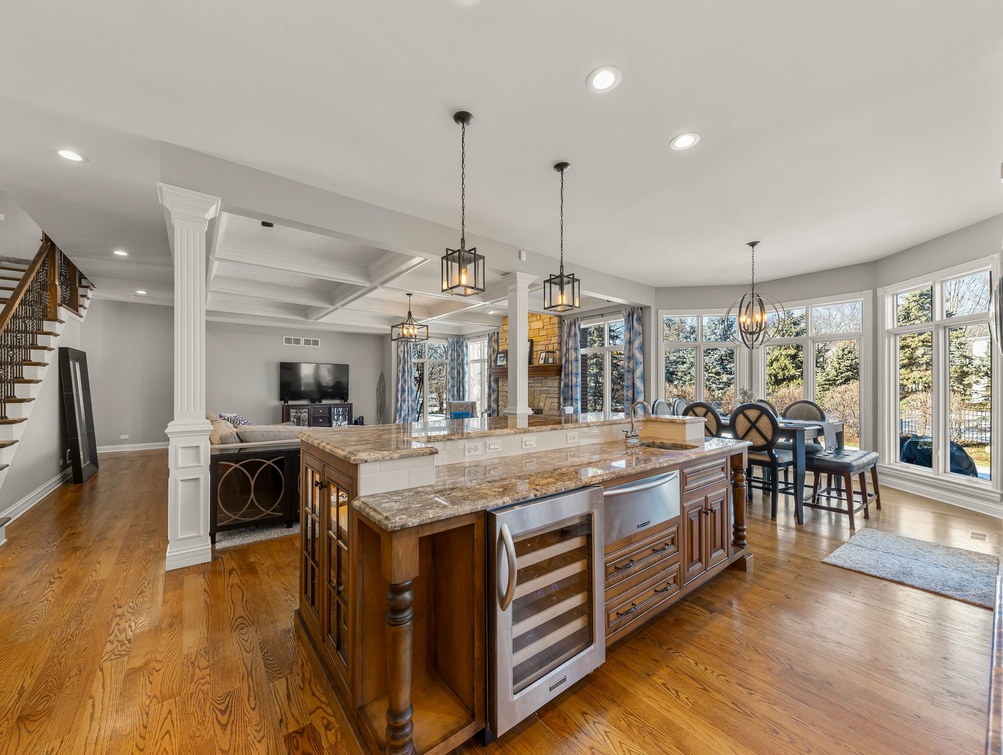 63 Mitchell Circle Wheaton, IL 60189 - Photo 15 of 54 a view of a kitchen and kitchen island