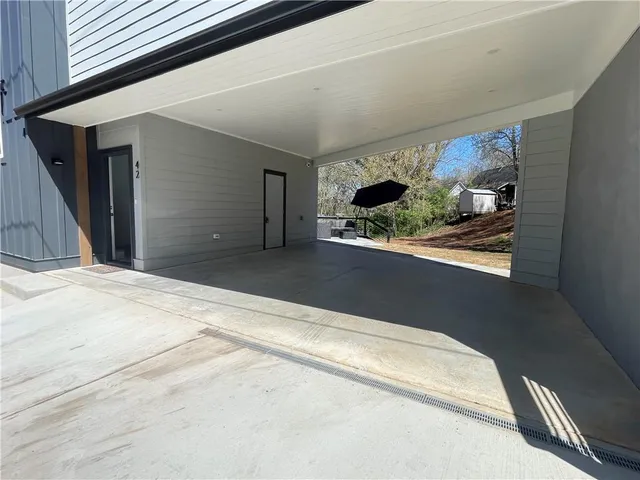 a view of a hallway in a house