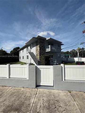 a view of a building with entryway