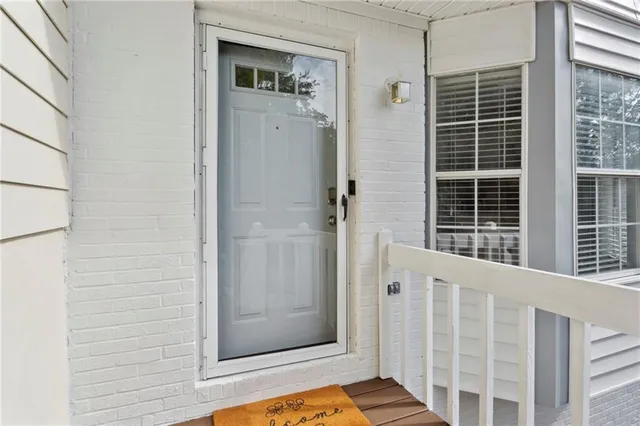 a view of front door