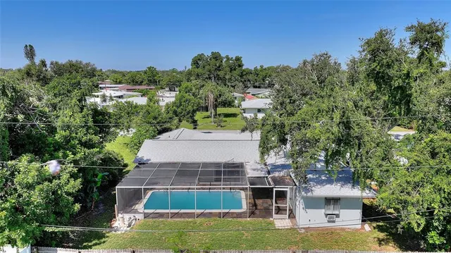 a aerial view of a house
