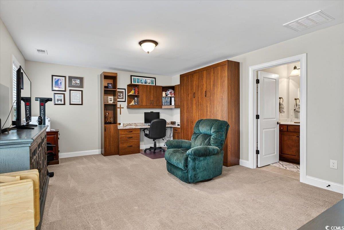 1719 Maplecress Way Myrtle Beach, SC 29577 - Photo 28 of 40 Office space with light colored carpet and built in desk