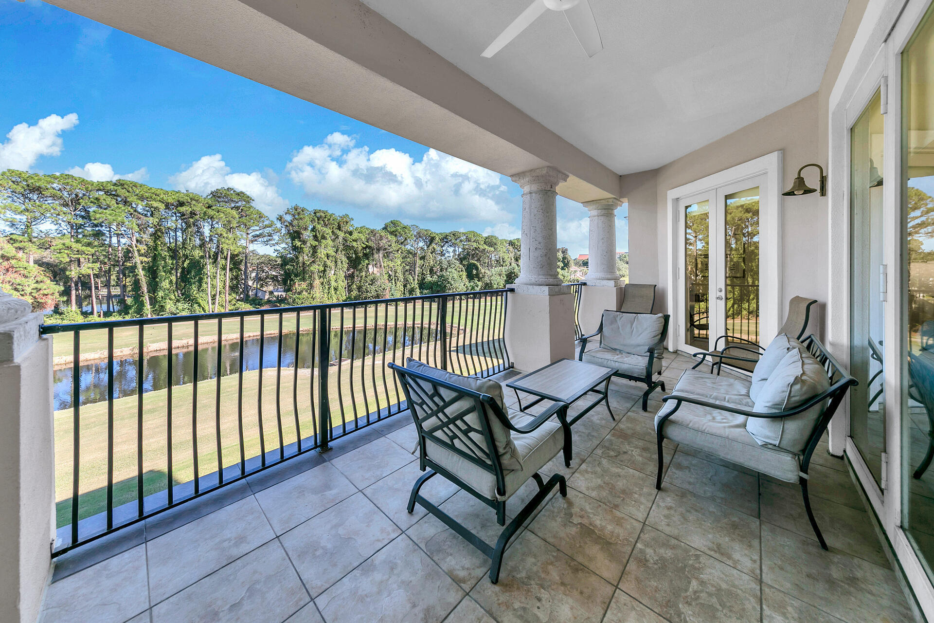 5378 Pine Ridge Lane, Unit 5378 Miramar Beach, FL 32550 - Photo 35 of 48 a building outdoor space with patio furniture and potted plants