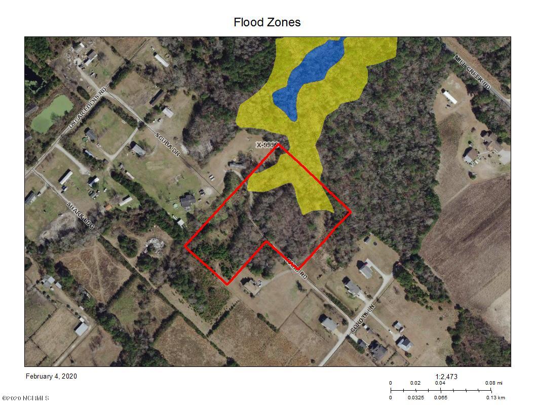 4.66-acre Rabb Road Hampstead, NC 28443 - Photo 11 of 12 Flood Zones