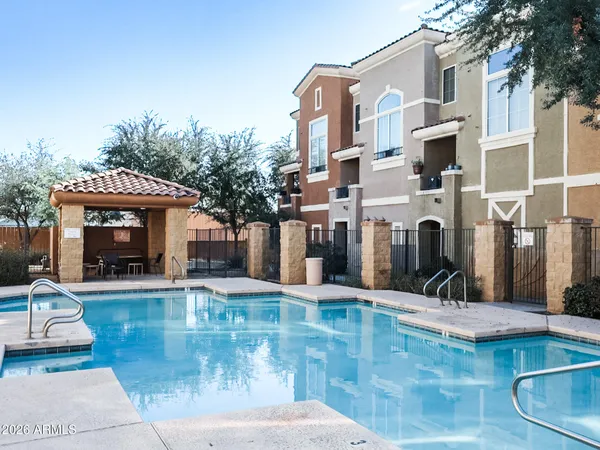 a view of a building with pathway