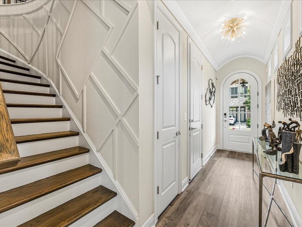 120 Via Roma Woodstock, GA 30188 - Photo 3 of 46 a view of entryway and hall with wooden floor