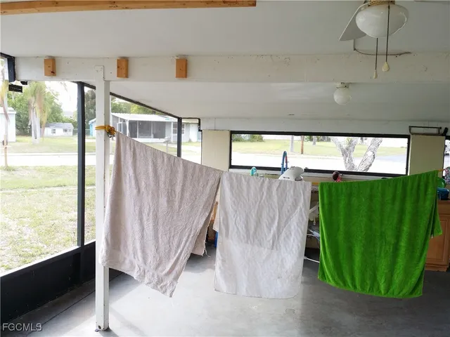 a outdoor space with garden view