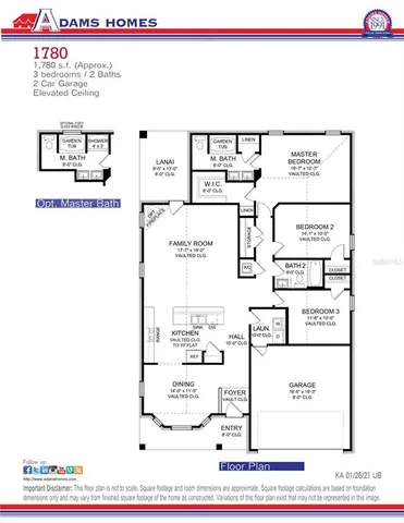 a view of a hallway with wooden floor and a bathroom