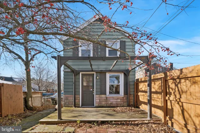 a front view of a building