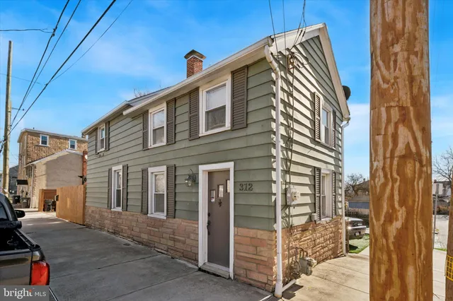 a front view of a house