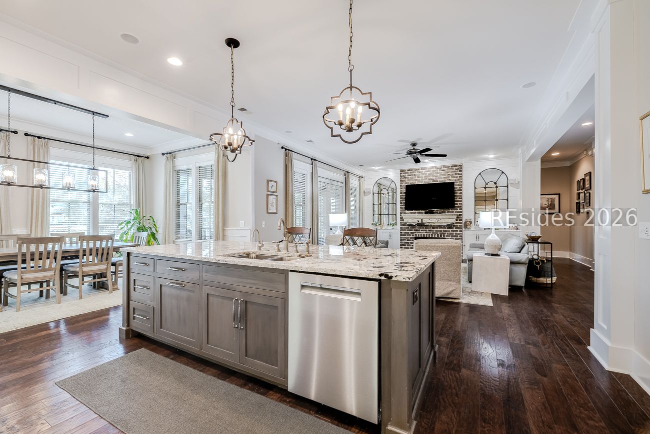 36 Oldfield Village Road Bluffton, SC 29909 - Photo 14 of 85 Kitchen is open to dining and living spaces