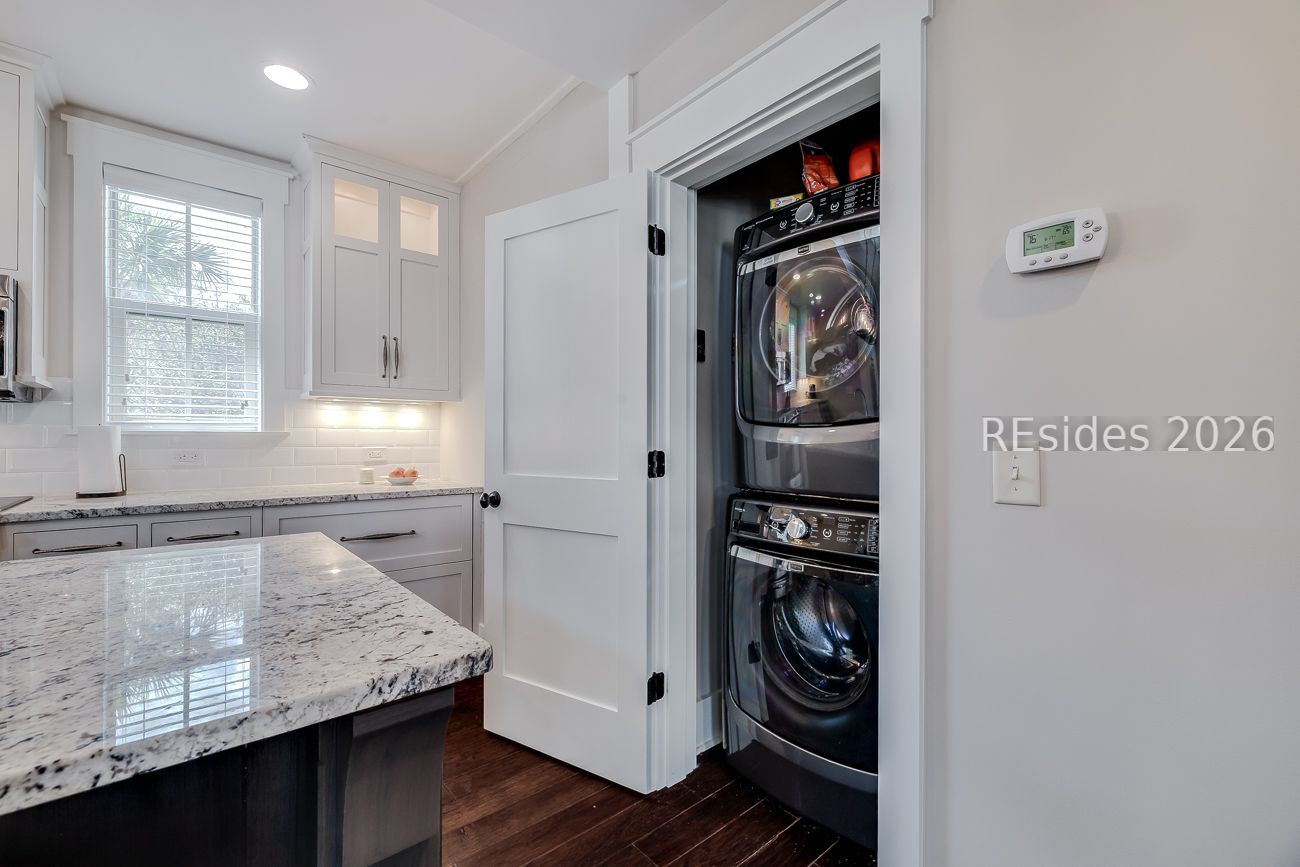 36 Oldfield Village Road Bluffton, SC 29909 - Photo 56 of 85 Stacked laundry closet in the cottage