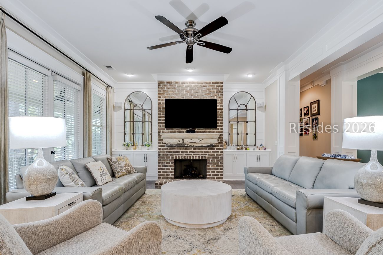 36 Oldfield Village Road Bluffton, SC 29909 - Photo 10 of 85 Gas fireplace with built in cabinets