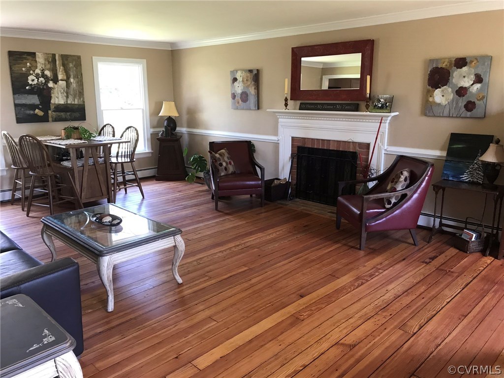 11422 Rhododendron Lane Doswell, VA 23047 - Photo 22 of 47 Living Room with wood-burning fireplace