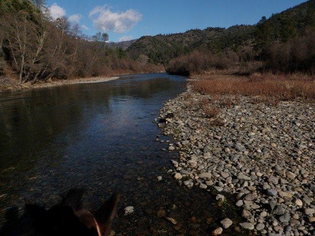 Closest fishing hole by horseback