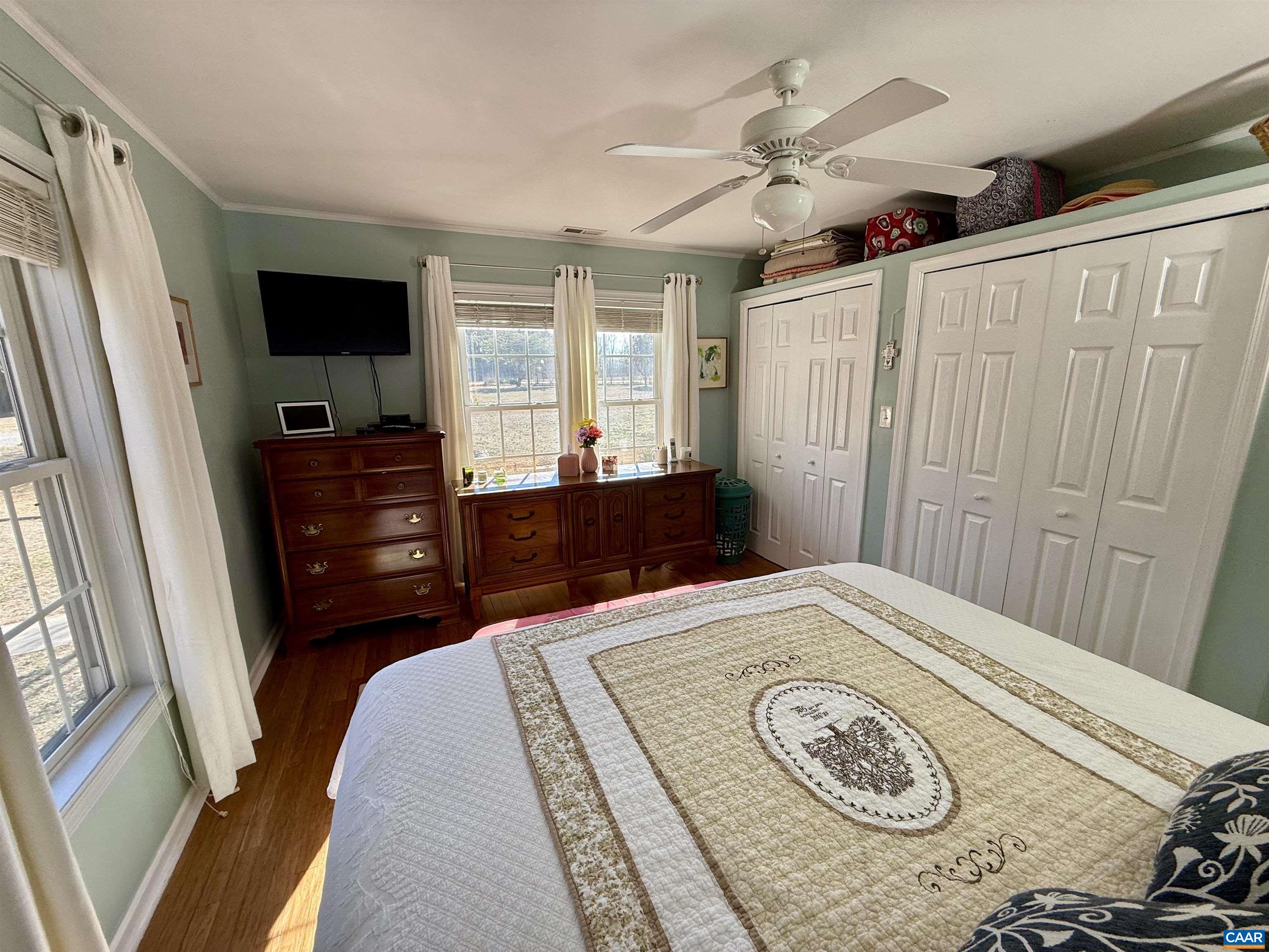 2019 Bybee Road Louisa, VA 23093 - Photo 18 of 47 a bedroom with a bed and a television