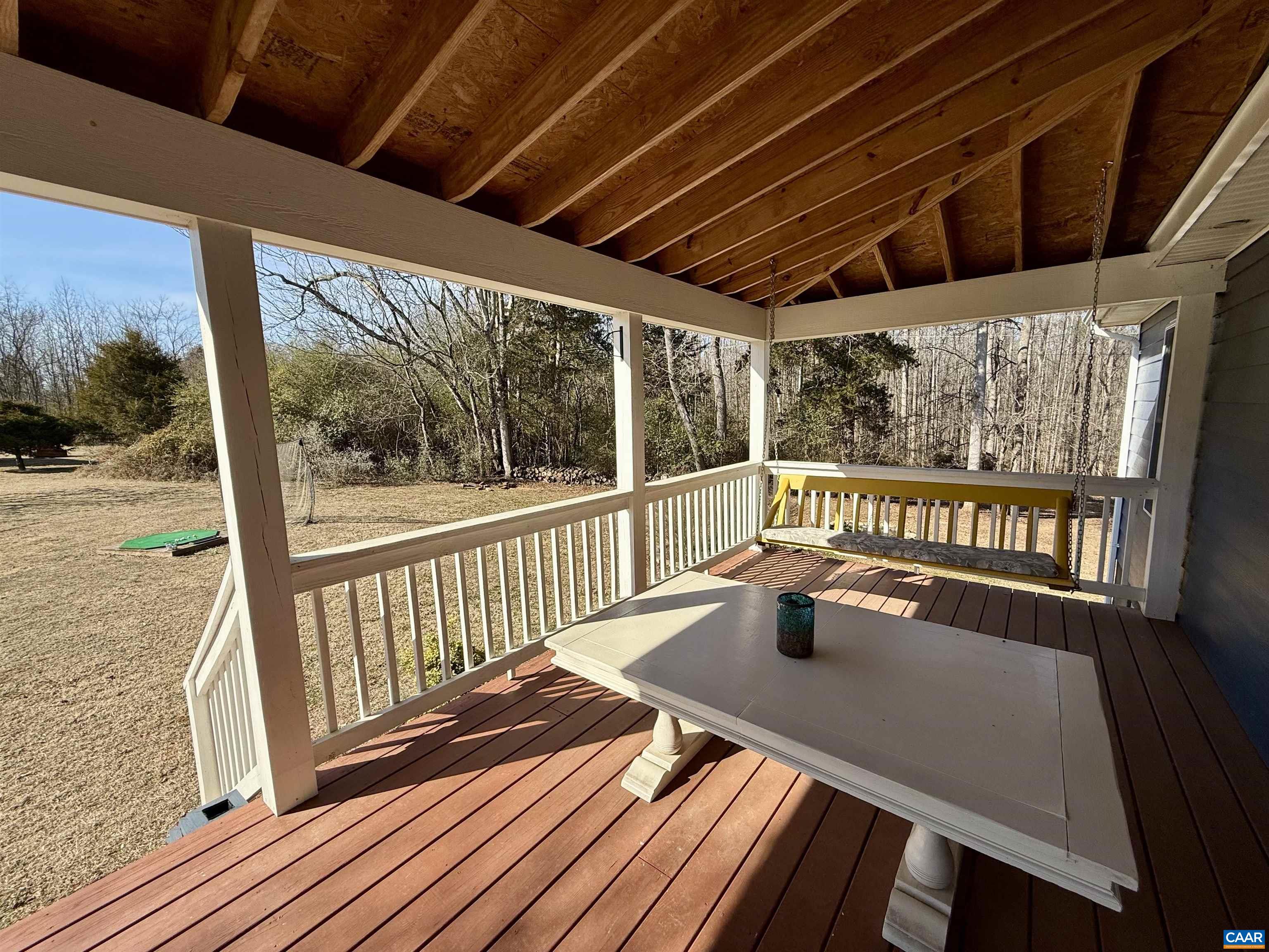 2019 Bybee Road Louisa, VA 23093 - Photo 34 of 47 a view of a balcony with wooden floor