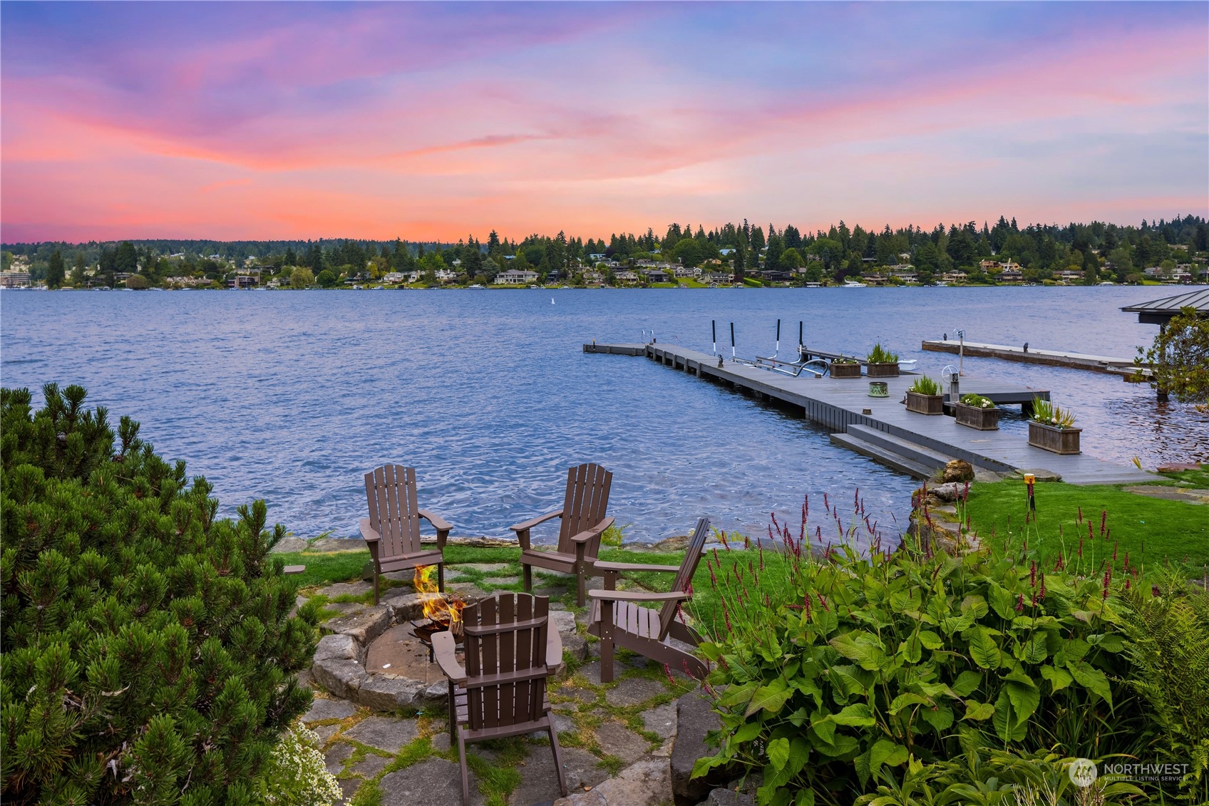 4232 Hunts Point Road Hunts Point, WA 98004 - Photo 5 of 23 a view of a lake with outdoor space