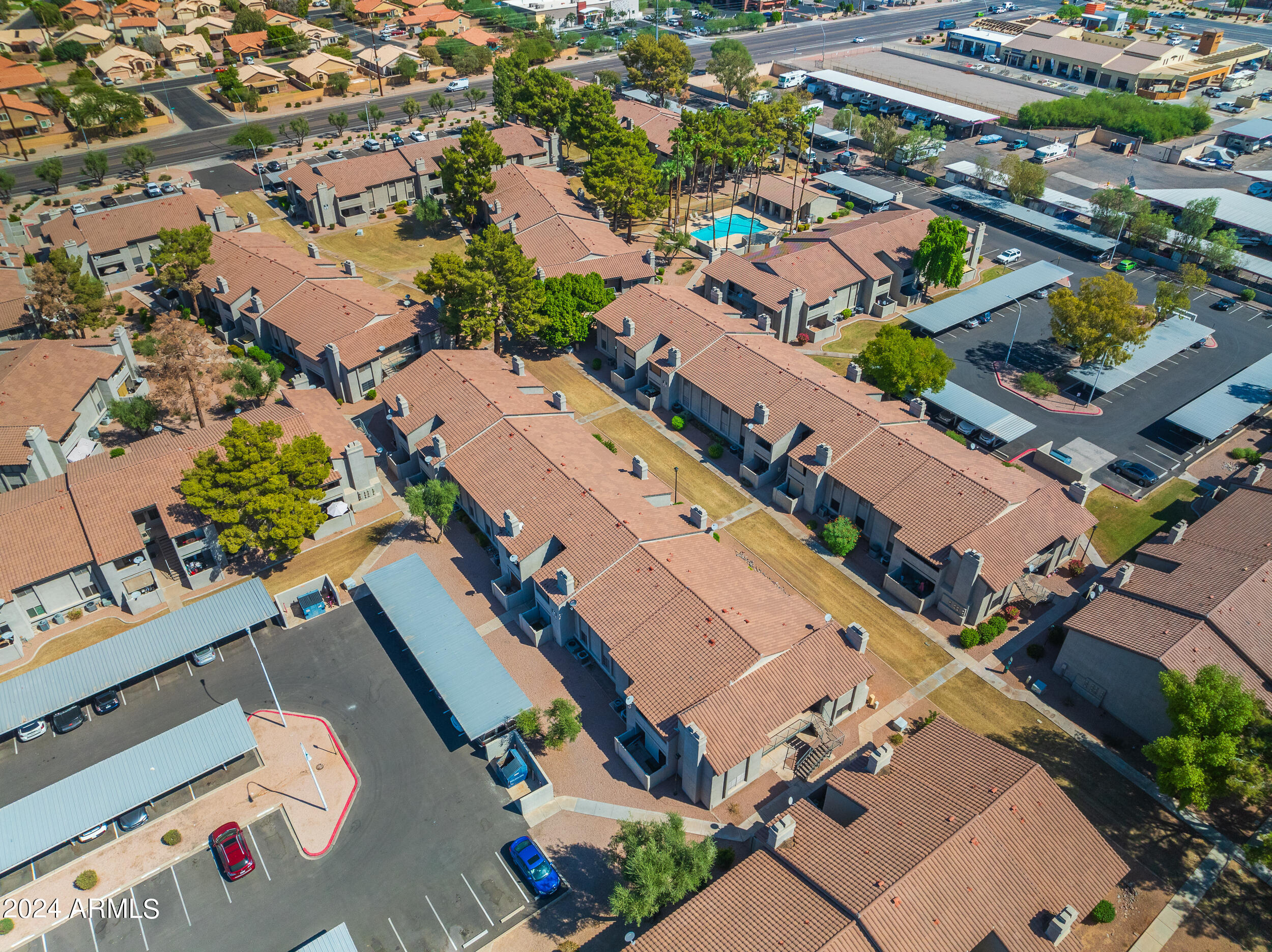 533 West Guadalupe Road, Unit 1088 Mesa, AZ 85210 - Photo 33 of 41 Drone View of Complex