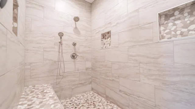 a workspace with furniture and wooden floor