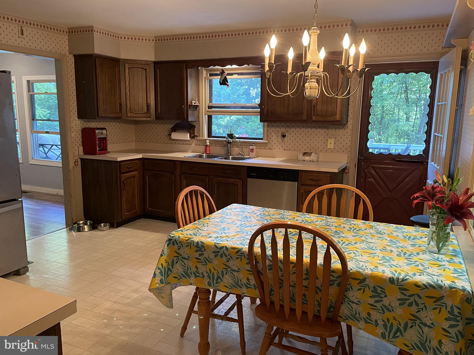 421 Shirktown Road Narvon, PA 17555 - Photo 20 of 78 Kitchen (door on right leads to large deck)