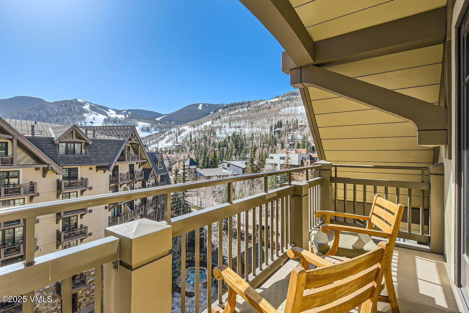 1 Vail Road, Unit 8101F Vail, CO 81657 - Photo 7 of 28 a view of a balcony with city view