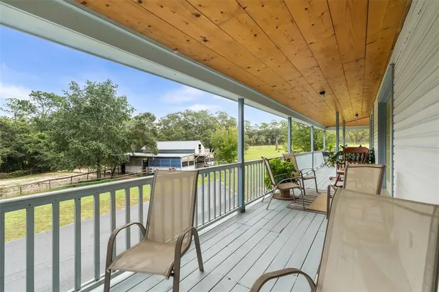 a view of sink with green space