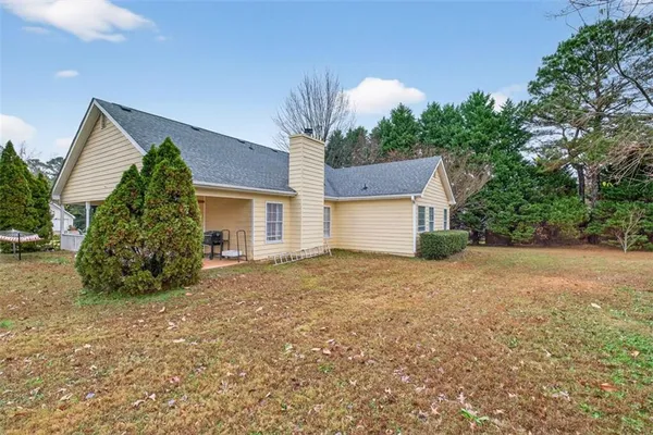 a house with a outdoor space