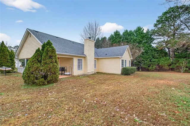 a house with a outdoor space