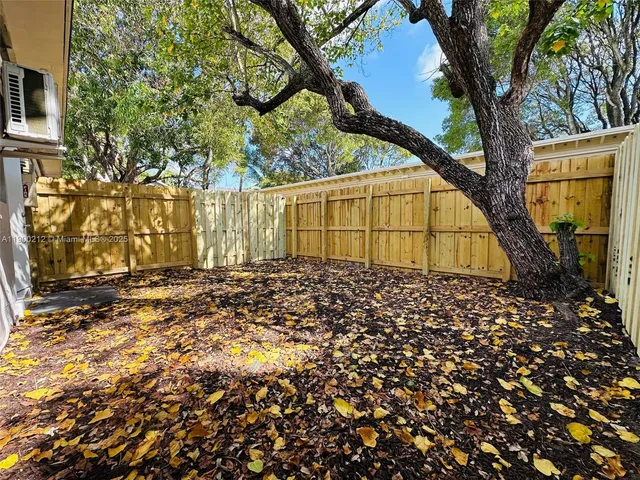 a backyard of a house