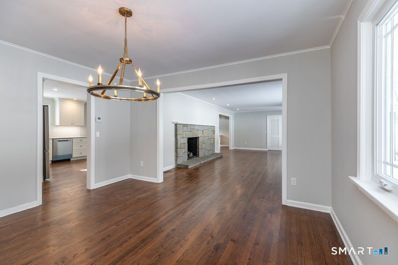 102 Wykeham Road Washington, CT 06793 - Photo 8 of 24 View to Living Room and Kitchen from Dining Room